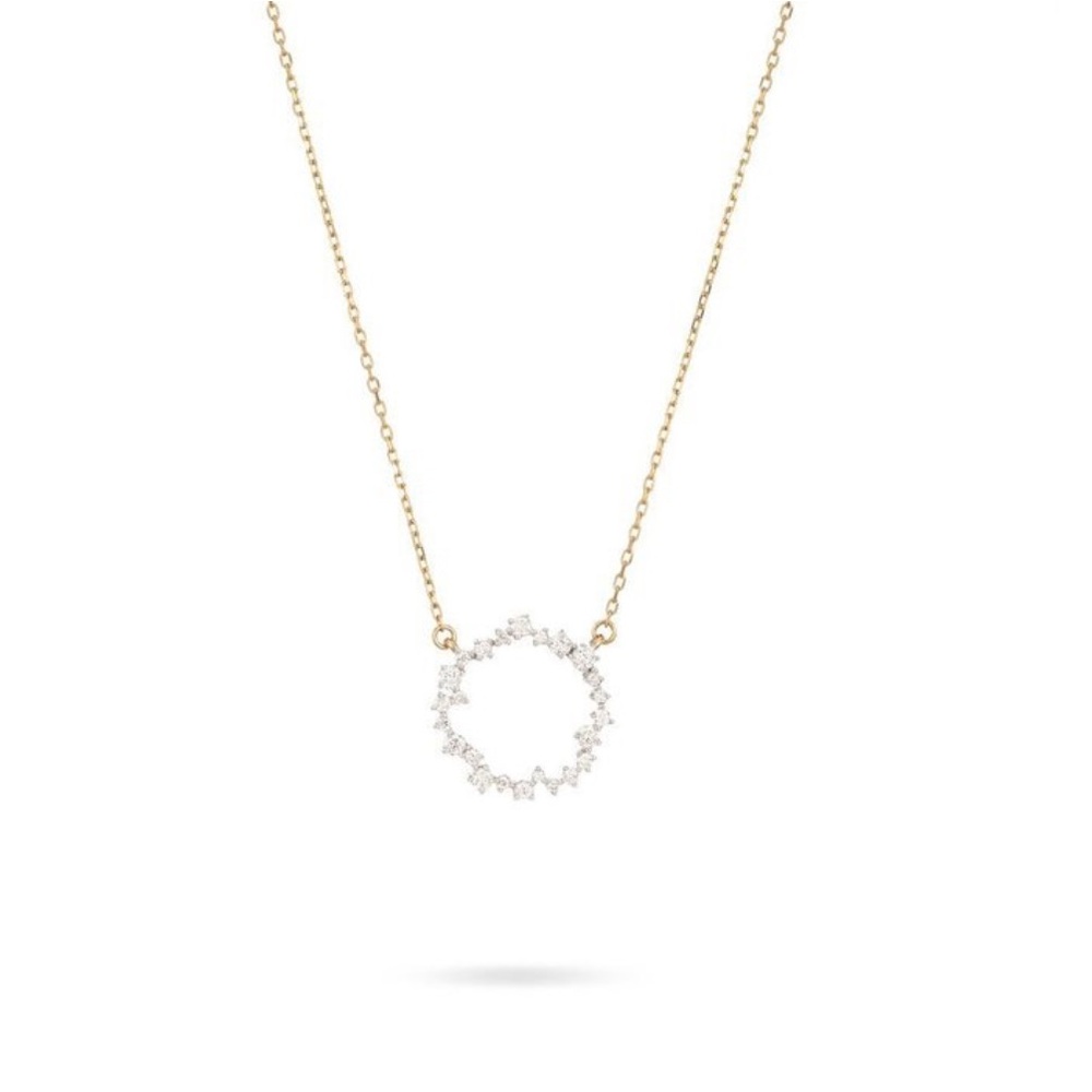 Adina Reyter - larger scattered diamond necklace (silver) not gold
